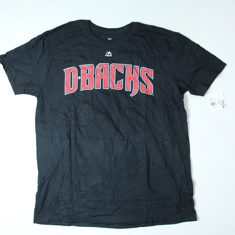 Majestic Men Arizona Diamondbacks Blue Hirano 68 Tee Shirt Size Large